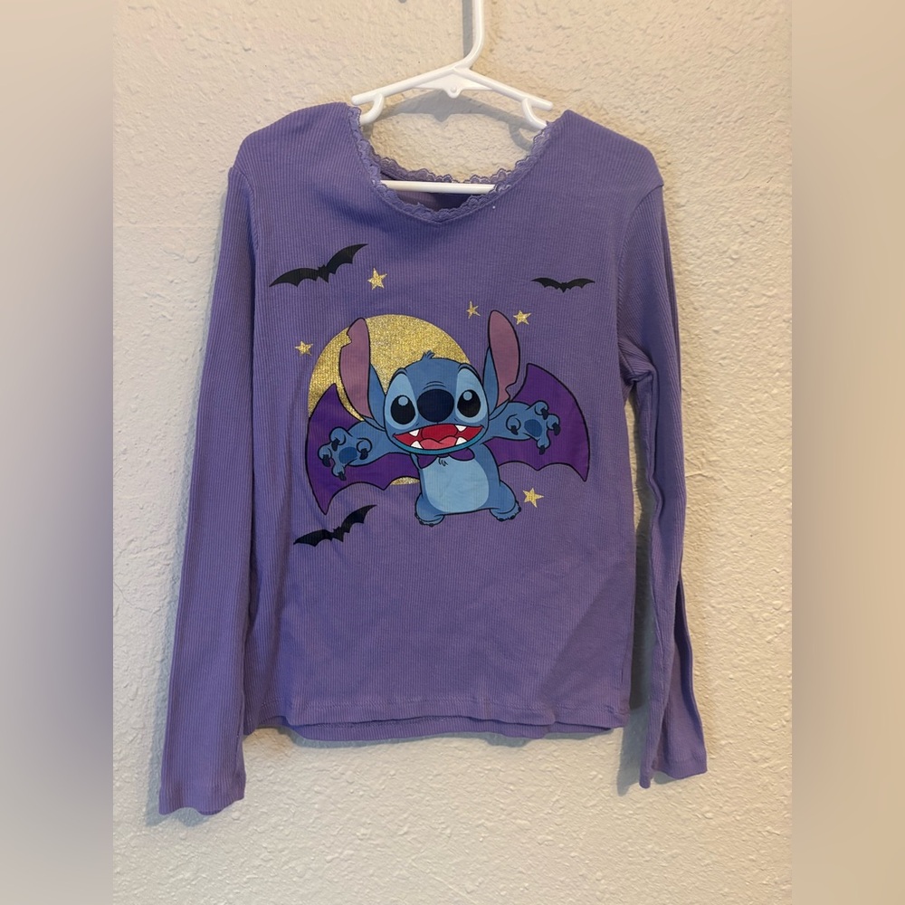 Disney Lilo & Stitch Purple Long-Sleeve Kids Top